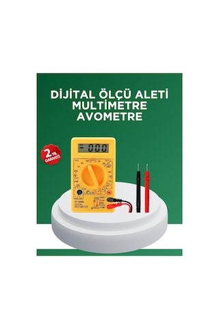 Dijital Multimetre Ölçü Aleti Ac Dc Ölçüm Ve Lcd Ekranlı