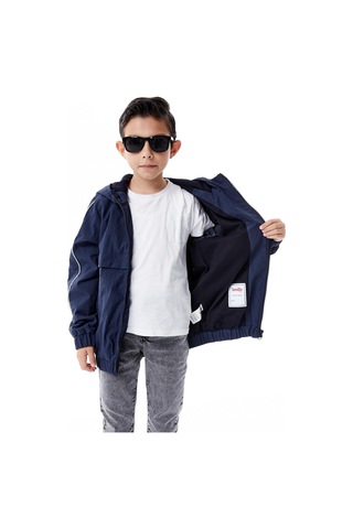 Benitto Kids Erkek Çocuk Kapüşonlu Yağmurluk 51362 Lacivert