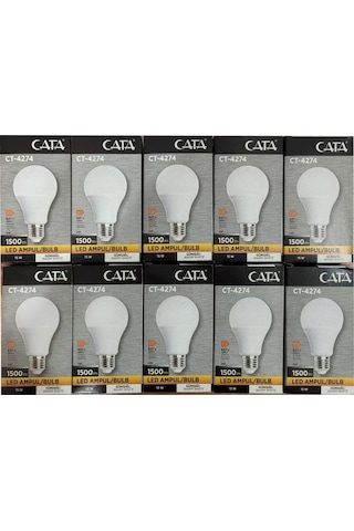Cata Led Ampul Günışığı 10 Adet Ct-4274 3200k 15 Watt