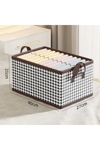 Dancemonkey Cbtx Jjtz 40x27x21cm Katlanır Kumaş Yıkanabilir Saklama Kutusu Pp Levhalı Siyah 140l