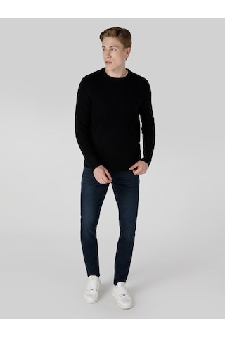 Colin's Colins Regular Fit Triko Siyah Erkek Kazak Cl1064739 Siyah