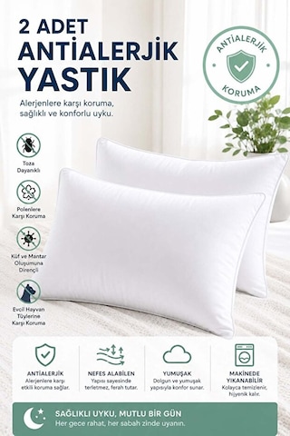 Conzaliza 2'li Antialerjik Silikon Yastık 800 Gram