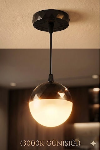 24w Günışığı-3000k Çok Fonksiyonlu Led Top Ampul Takımı ,hem Tavan Askılı Hem Seyyar Fişli Kablolu Set,fişli Taşınabilir Gece Lambası