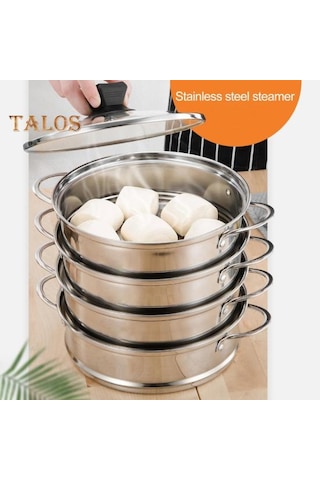 Buharlı Pişirme Makinesi Uygun Temizlik Düşük Pişirme Pürüzsüz Pratik Paslanmaz Çelik Sebze Buharlı Pişirici Ev Tedarik 2xl