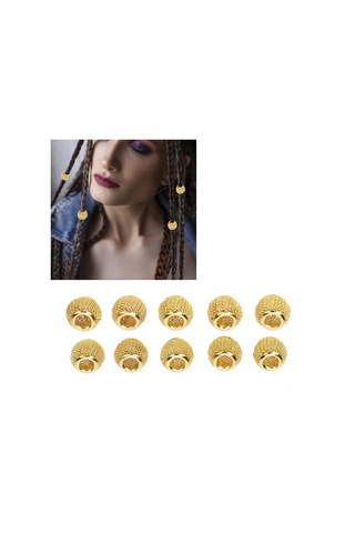 Maiyame Viking Sakal Boncukları 10 Adet - Metal Gövde Klasik Desen - Sakal Ve Saç Süslemeleri İçin Dıy Aksesuarlar