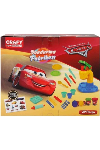 Sunman Crafy Cars Dondurma Fabrikası Oyun Hamuru Seti 200 Gr. 29