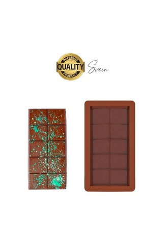 10 Bölmeli Dubai Çikolatası Kalıbı Silikon Bpa Free Kek Yapma Yıkanabilir Isıya Dayanıklı Esnek Standart