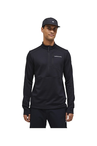 Peak Performance Peak Performance Trail Polartec Half Zip Erkek Siyah Fleece 001