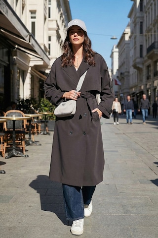 Lela Bayan Trençkot 6839476 Koyu Kahve Koyu Kahve