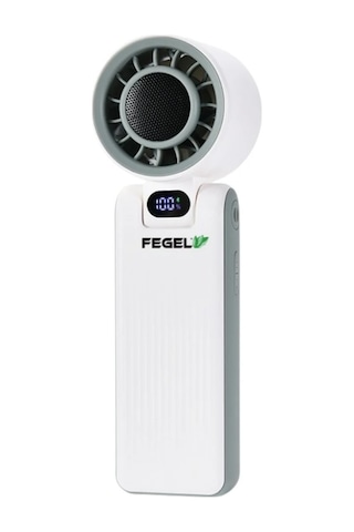 Fg-52 Bluetooth Hoparlörlü Taşınabilir El Fanı Şarjlı 199 Hız Seviyesi, Dijital Ekranlı Ve Flaş Öze