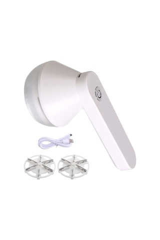 Elektrikli Tüy Alma Makinesi, Usb Şarjlı, Kazak Tıraş Makinesi Beyaz