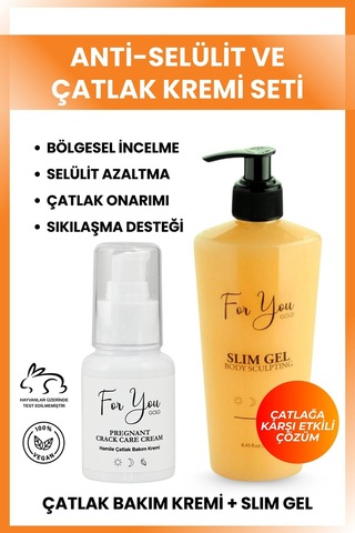 Slim Jel Slim Gel Selülit Jeli Ve Çatlak Oluşumunu Azaltmaya Yardımcı Çatlak Kremi & Çatlak Seti