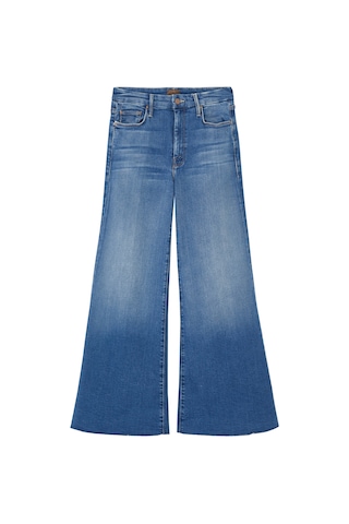 Mother Denim Yırtık Kenarlı Geniş Paça Kot Pantolon Çalış Hard Oyna Hard