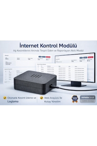 İnternet Bağlantı Kontrol Modülü Ağ Kesintilerini Anında Tespit Eden Ve Raporlayan Akıllı Modül