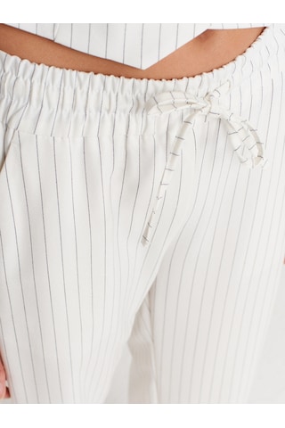 Dilvin 72151 Pijama Pantolon-beyaz Beyaz