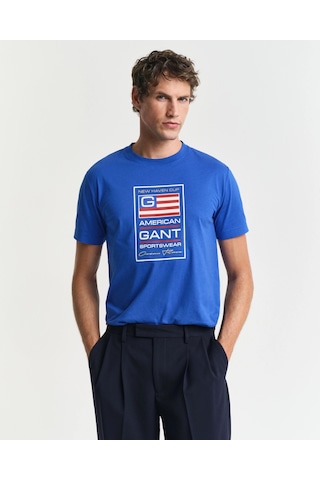 Gant Erkek T-shırt 2003299-447 Mavi