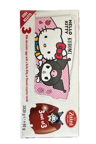 Zaini Hello Kitty Kuromi Sürpriz Çikolatalı Yumurta 3'lü 1 Paket