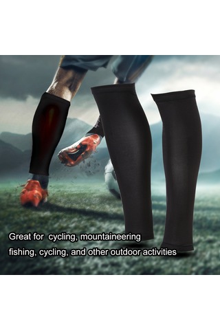 Tenfowee Xxl Büyüklük Erkek/kadın Bisiklet Spor Ayak Kolları - Uv Koruma, Elastik, Nefes Alıcı, Dayanıklı Dış Etkinlikler İçin 2 Adet Çok Renkli