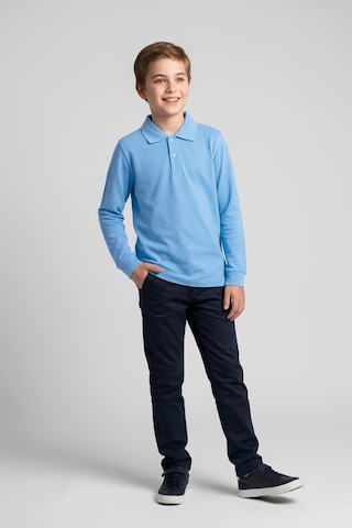 Modanino Erkek Çocuk %100 Pamuk Ve Okul Tarz T-shirt 6-16 Yaş 12798mrt Bebek Mavisi
