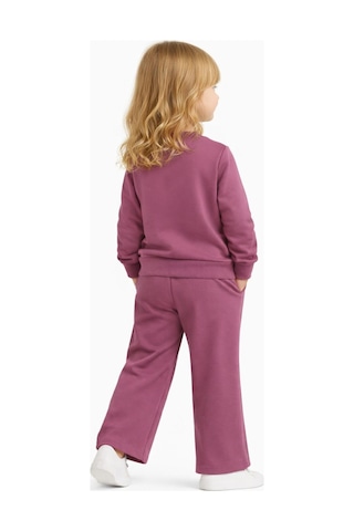 Kız Çocuk Taşlı Sweatshirt Pantolon Takım Bgl-st05273 MÜRDÜM