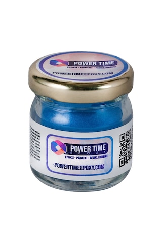 Sedefli Metalik Toz Pigment Boya / Gök Mavi / Epoksi Için
