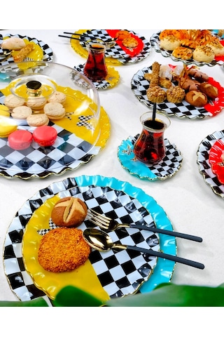 Glore 28 Parça Audra Çay Seti 69703 Çok renkli