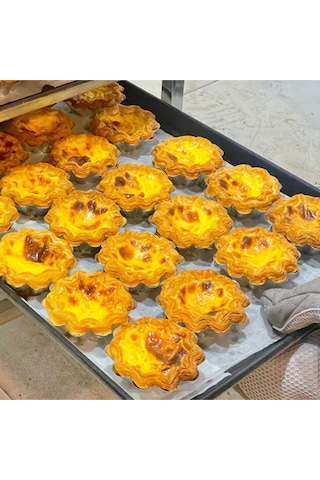 Mini Metal Kek Kalıbı 6'lı - Tartolet Kalıbı 6 Adet Mini - Muffin Kek Kalıbı 6 Adet Metal Metal Meta Diğer