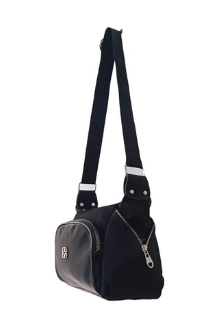 Mygeppetobag Suni Deri Bayan Çapraz Çanta -omuz Çantası Siyah