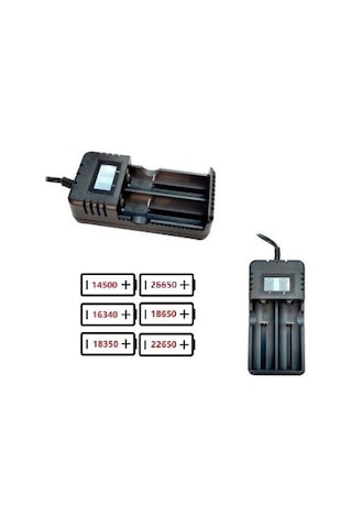 HD-8991B USB Lityum Pil Akıllı Şarj Aleti BMS Destekli - 2'li