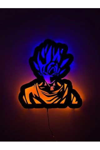 Anime Son Goku Led Işıklı Tablo