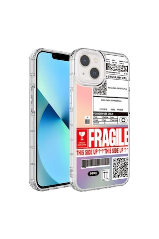 Apple Uyumlu iPhone 14 Plus Kamera Korumalı Renkli Desenli Sert Silikon Zore Korn Kapak
