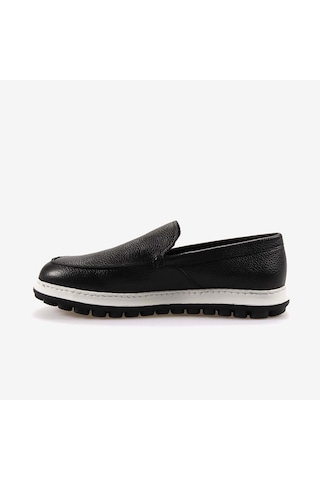 Mocassini Hakiki Deri Erkek Spor & Sneaker Ayakkabı A6303 Siyah