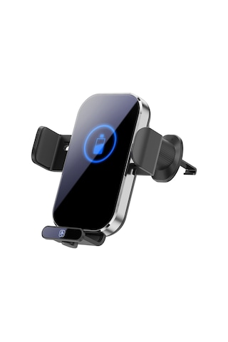 Honmex Araç Telefon Tutucu 66w Hızlı Şarj, Dokunmatik Açma, 360 Dönüş, Qı Protokolü, Çift Usb Bağlantı, Gümüş