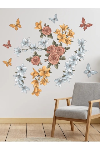 Stiker İç Mekan Dekoratif Duvar Stickerları Duvar Kağıdı 320888998 Beyaz