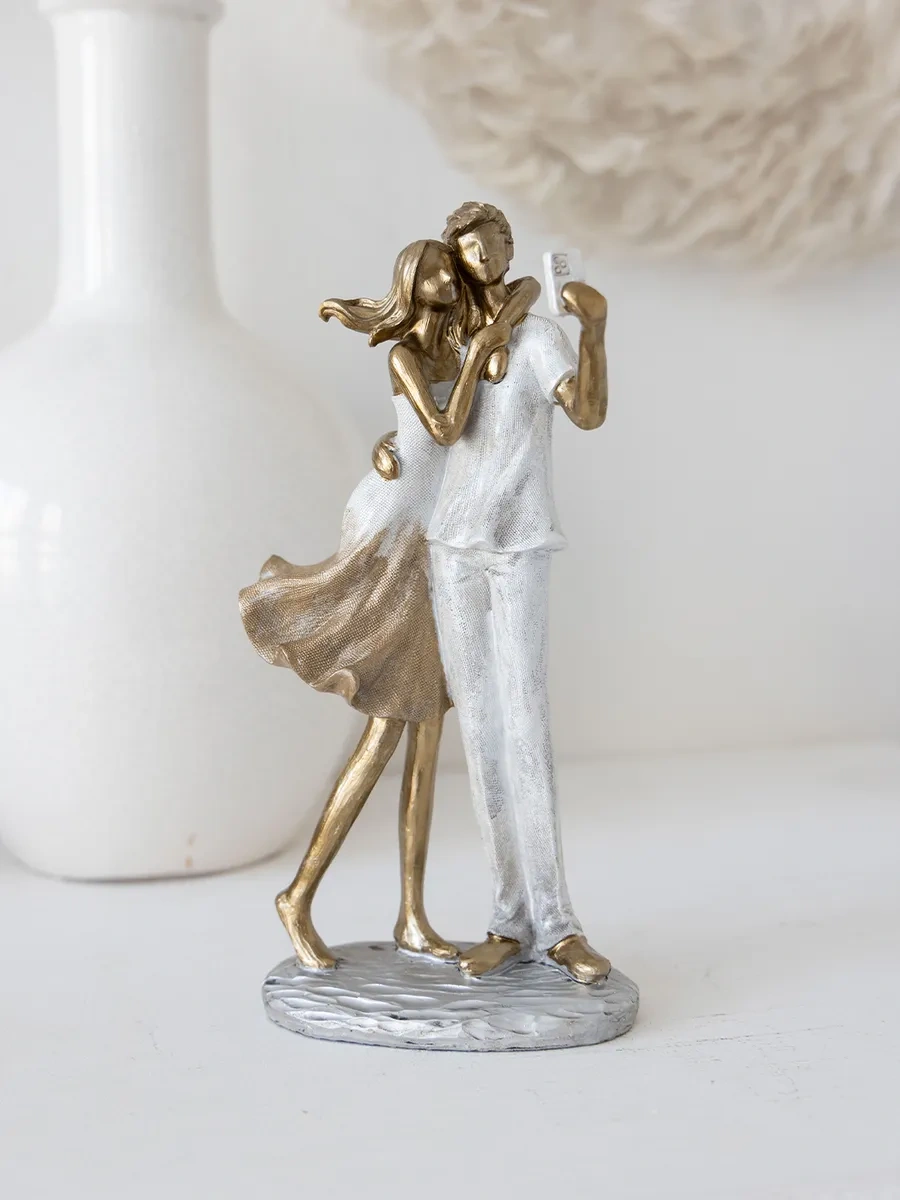 Lefard "aşıklar" Figürü İç Mekan Heykelciği 12x25.5 Cm 215262855