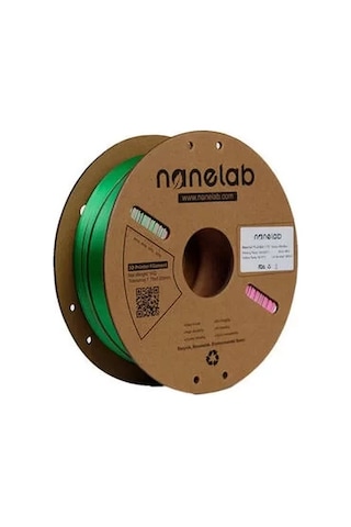 Nanelab Üç Renk Silk Pla Filament - Fuşya -yeşil-mavi - 1.75mm - 1kg