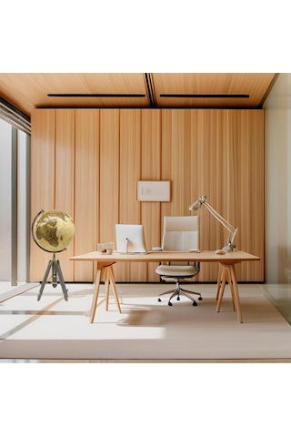 Tripot Ayaklı Dekoratif Dünya Küre Ev Ofis Hediye 89x68x33cm