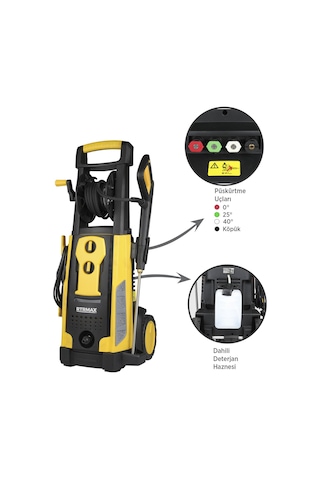 Rtrmax RTM716 Yüksek Basınçlı Yıkama 3200 W 225 Bar