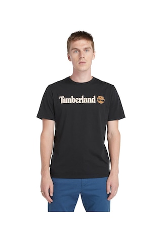 Timberland Kennebec Rıver Linear Log Siyah Erkek Kısa Kol T-shirt 000000000102084376 Siyah-lıla
