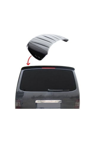 Vw Transporter T5 T6 Piano Black Spoiler Abs Plastik 2005-2016