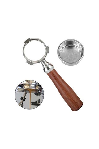 Createtech Delonghi Ec680/ec685 51mm Paslanmaz Çelik Ve Gül Ağacı Portafiltre - Filtre Sepeti Dahil Diğer