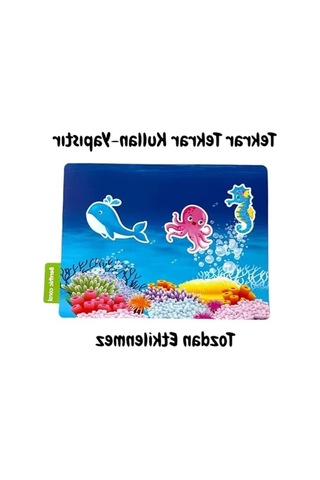 Tekrar Tekrar Kullanılabilen Sticker Seaworld Açık Ahşap