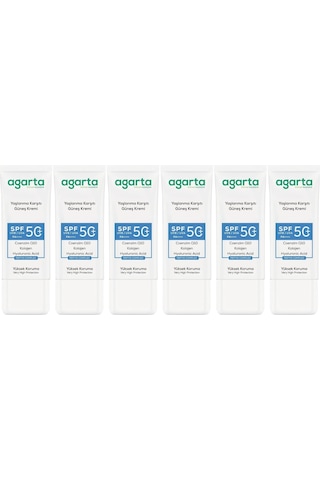 Agarta Yaşlanma Karşıtı Collagen Destekli Yüz Güneş Kremi 50 Ml
