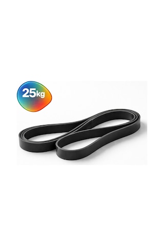 Evapera Tekli Fitness Pilates Cross Barfiks Spor Direnç Lastiği Kas Geliştirme Training Bandı Bant 1 Adet Siyah 25kg Çok Renkli