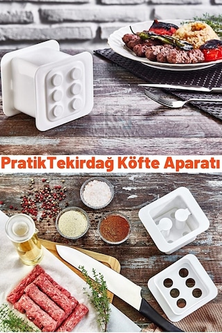 Hitfoni Tekirdağ Köfte Aparatı Köfte Kalıbı 1.Sınıf Sert Plastik Köfte