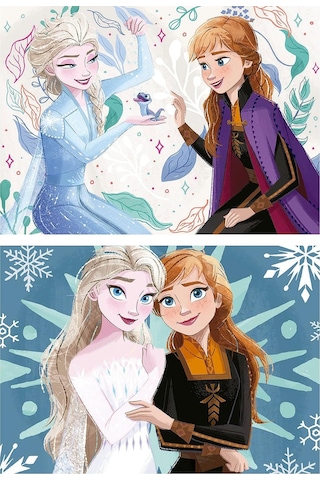 Educa 2x20 Parça Disnet Frozen Puzzle - 19736 - 3-5 Yaş Kız Çocuk 1 Adet