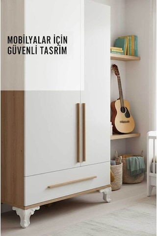 Aslan Ayak 12 Cm Mobilya Tv Ünitesi Kosol Dolap Komidin Genç Ve Çocuk Odası Ayağı Beyaz