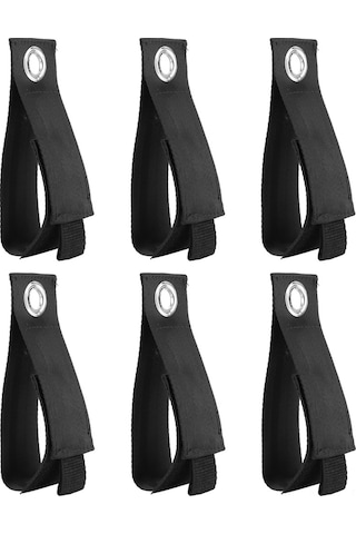 Hfambition 6 Adet Nilon Kordon Depolama Kayışı - Bahçe Su Borusu, Elektrik Kabloyu Düzenleyici - Örgü Desenli, İç/içeri Dışarı Asma Uygun