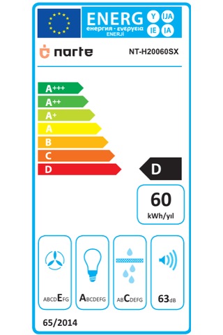 Narte H20060SX Duvar Tipi Davlumbaz