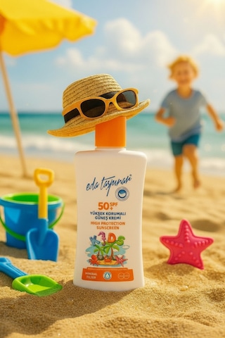 Eda Taşpınar Kids Mineral Filtreli Yüksek Korumalı Güneş Kremi SPF50+ 200 ML